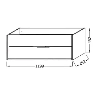 Тумба под раковину Jacob Delafon Vivienne EB1669-E75-J5 120 см дуб давос натуральный/белый блестящий